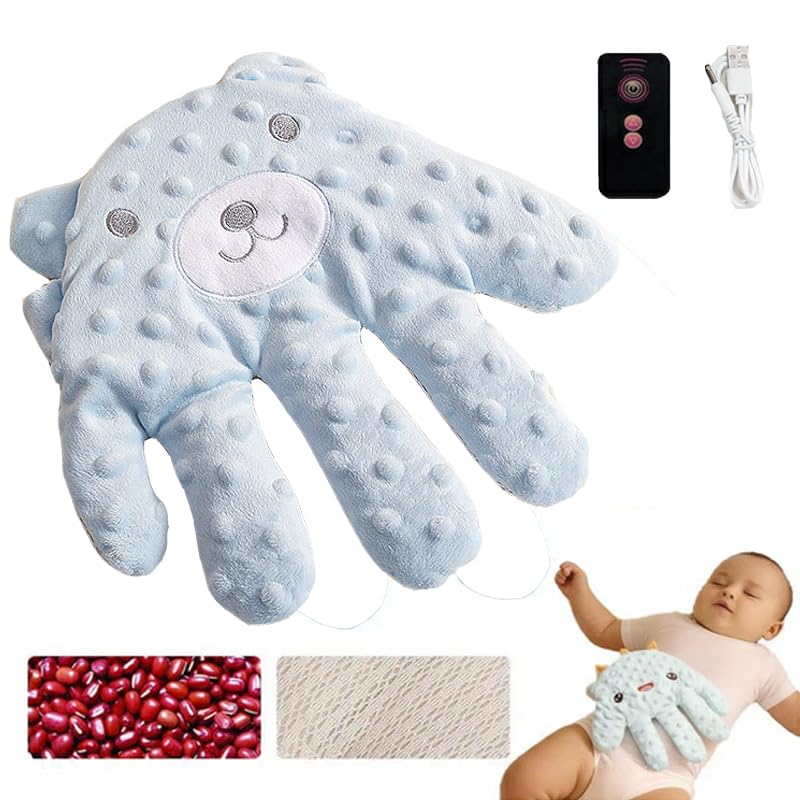 **Baby Soothing Palm Hand Glove - Electric Sleep Aid for Newborns & Infants, Red Bean Filling, Startle Prevention, Cute Design for Baby Boys & Girls - Perfect for Nursery, Travel & Bedtime Comfort**
