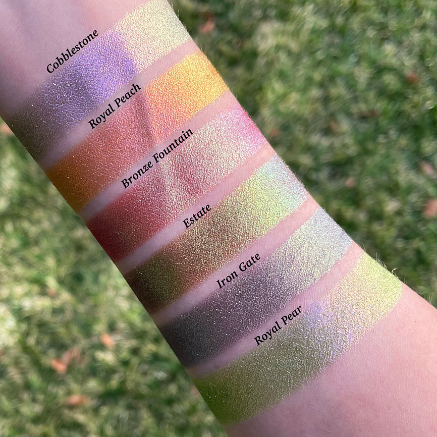 Bronze Fountain Earth Vibrant Multichrome Eyeshadow Palette - Long Lasting Highly Pigmented Makeup for Day & Night Looks - Perfect for Parties, Weddings & Special Occasions