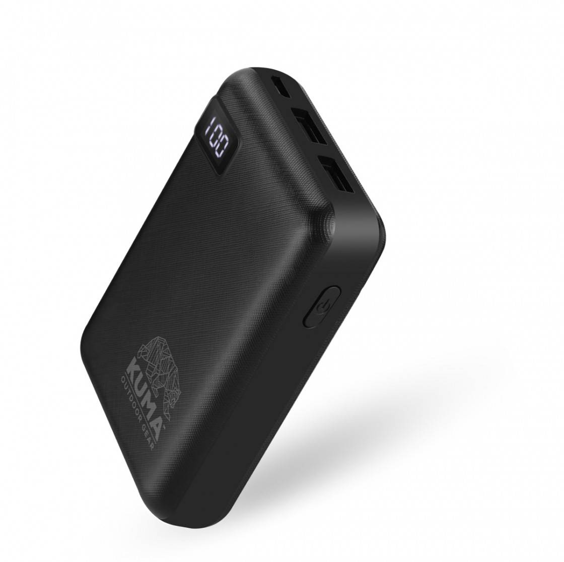 KUMA 10000mAh Portable Power Bank - Ultra Compact & Fast Charging External Battery Pack for iPhone, Samsung, Android Phones - Perfect for Travel, Camping, and Emergency Power Backup