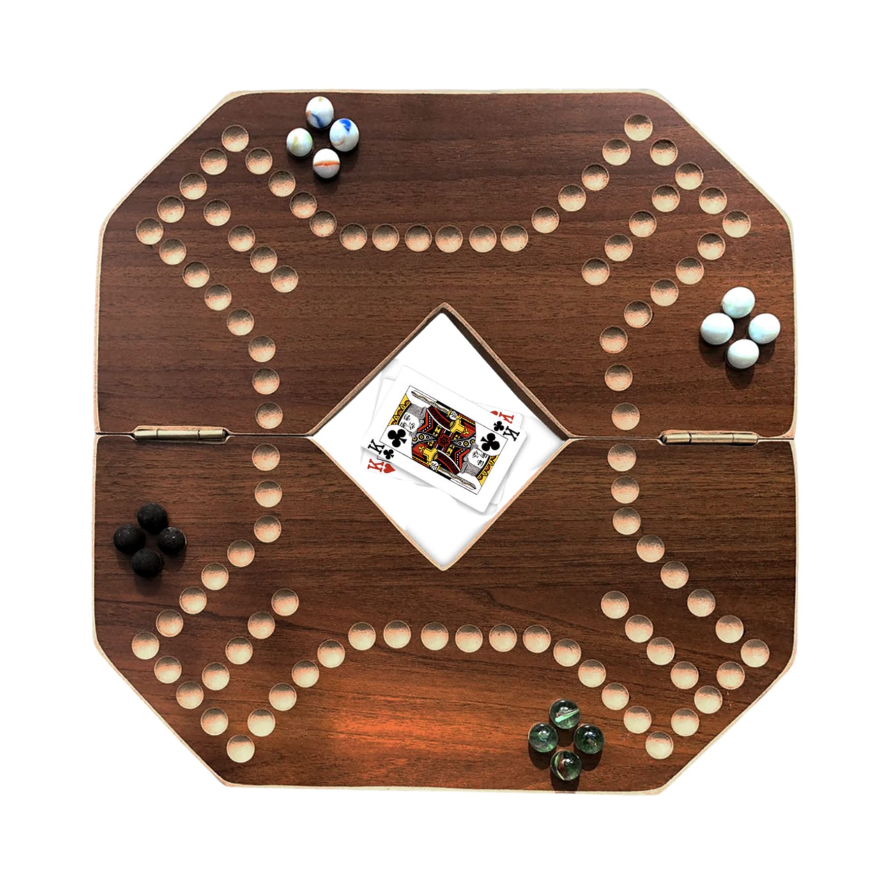 Lebanese Wooden Jackaroo Board Game - Traditional Strategy Game for 4-6 Players | Family Game Night & Party Entertainment | Worldwide Shipping (2 Boards Included)