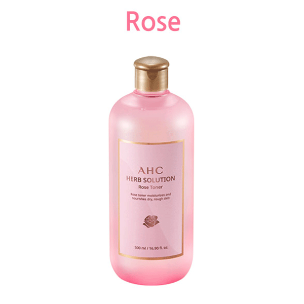 AHC Herb Solution Toner 500ml - Hydrating Facial Toner for Dry & Sensitive Skin | Korean Skincare for Daily Hydration & Soothing