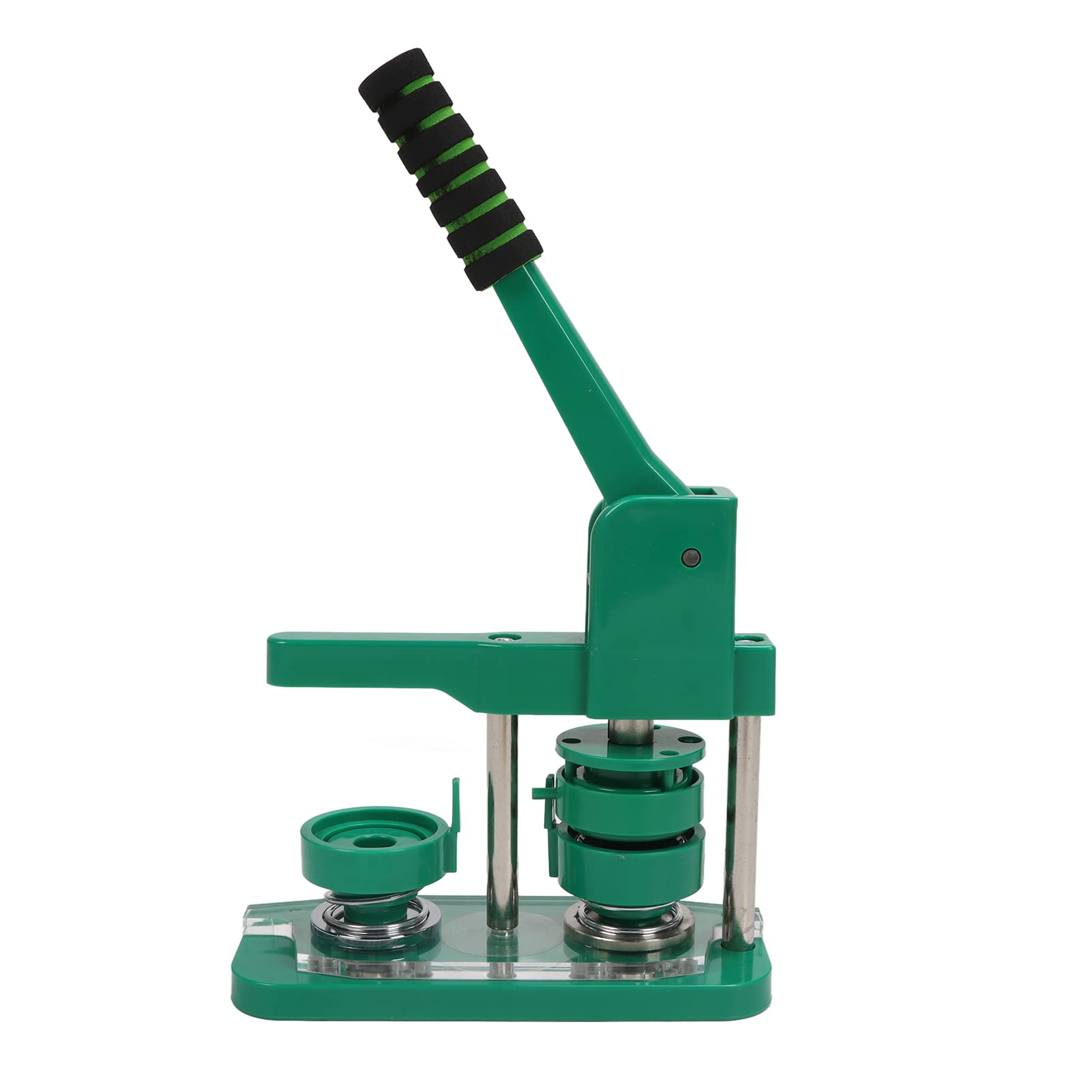 44mm Button Maker Machine - DIY Badge Press with Ergonomic Handle & Wrench - Engineering Plastic Button Press for Beginners - Perfect for Custom Pins, Promotional Badges & Craft Projects