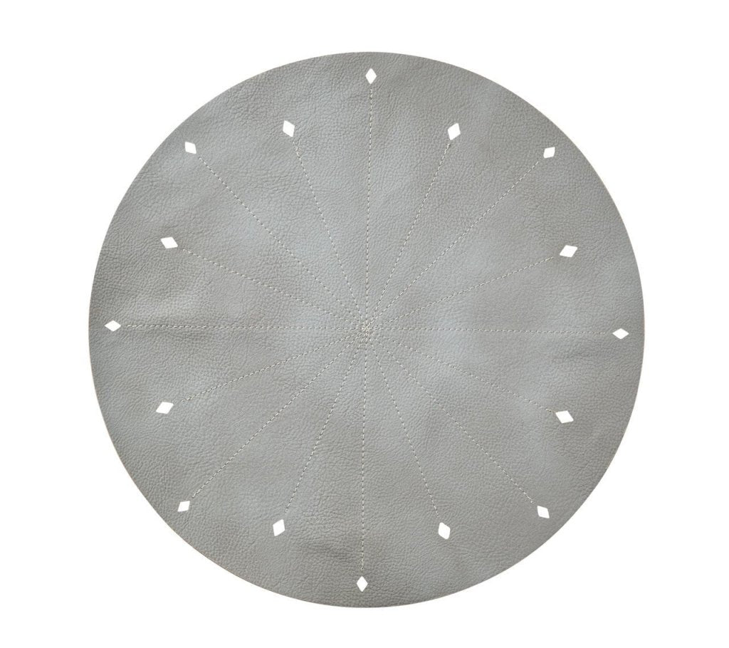 Gray & Beige Reversible Dart Placemats Set of 4 - Waterproof Table Mats for Dining Room, Kitchen, or Outdoor Picnic Use