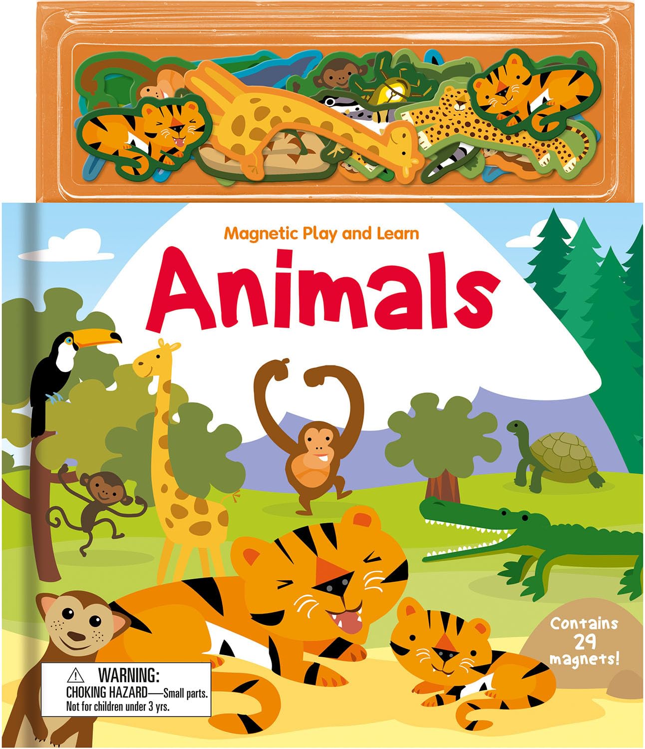 Magnetic Play and Learn Animals Set - Educational STEM Toys for Kids - Perfect for Classroom, Home Learning & Travel Activities