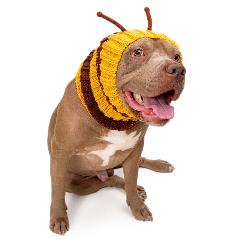 Bumblebee Dog Snood - Warm & Stylish Pet Neck Warmer for Cold Weather - Perfect for Winter Walks & Outdoor Adventures