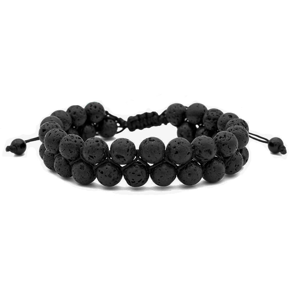 Softones 8MM Lava Rock Beads Bracelet for Men & Women - Natural Stone Bracelet for Friendship, Couples Gifts, Yoga, Meditation & Spiritual Healing
