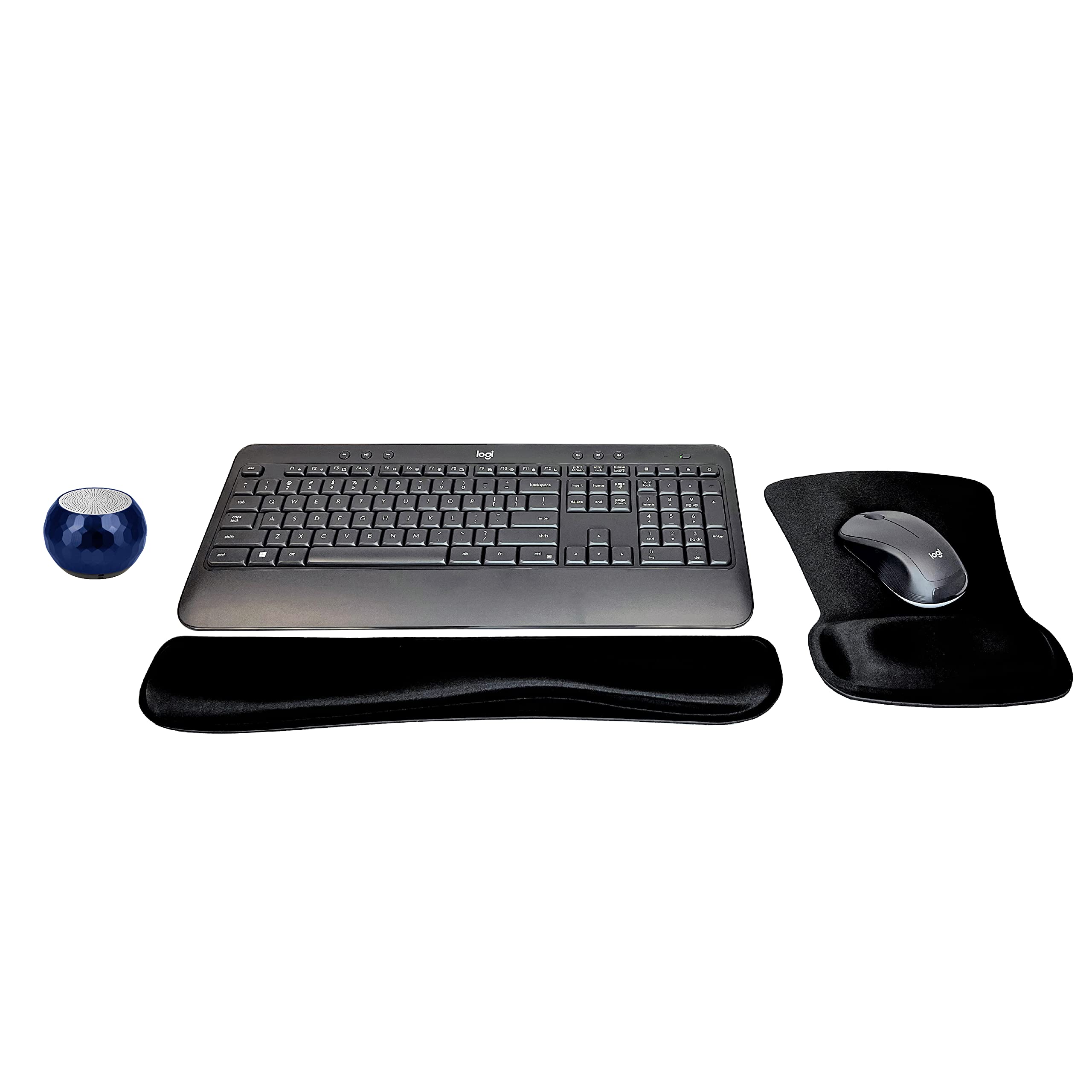 Logitech MK540 Advanced Wireless Keyboard and Mouse Combo for Home Office, Travel & Gaming - Includes Bluetooth Speaker, Ergonomic Wrist Rest & Mouse Pad | Perfect for Remote Work, Business Meetings & Online Classes
