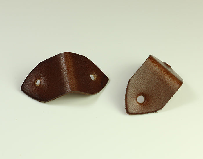 Brown & Black Leather Replacement Watch Strap Ends for 2 Watch Cuff - Perfect for Watch Repair, DIY Watch Band Replacement & Accessory Customization