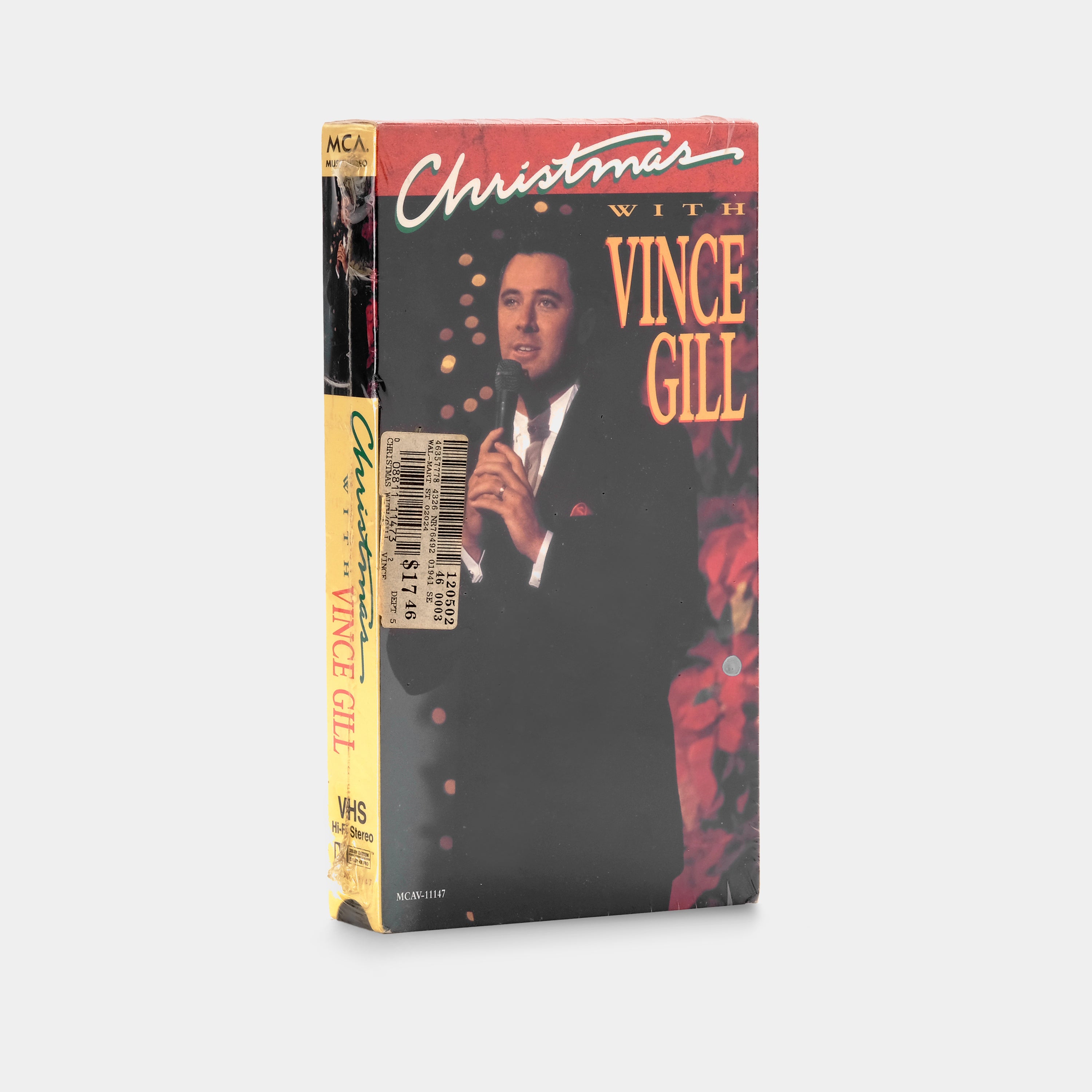 Christmas With Vince Gill (Sealed) VHS Tape - Vintage Holiday Music Collection for Festive Home Decor & Nostalgic Gift Giving