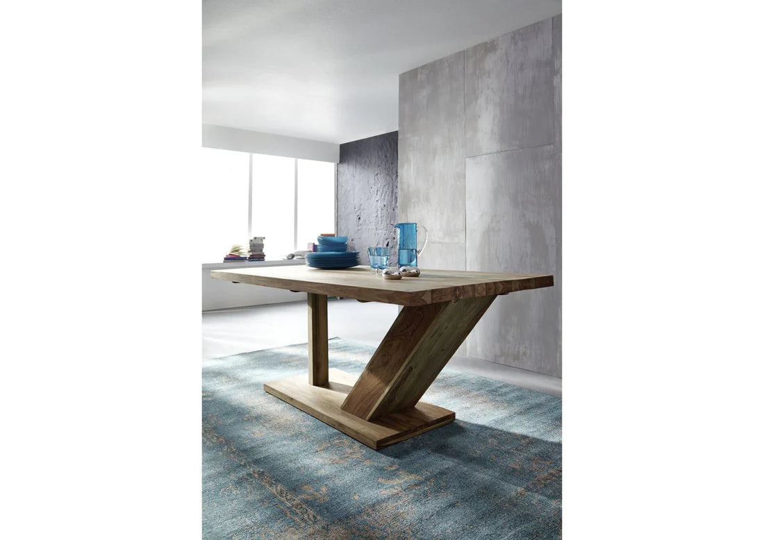 Gfine Solid Sheesham Wood 6-Seater Dining Table 157x88x76cm - Perfect for Family Gatherings & Dinner Parties