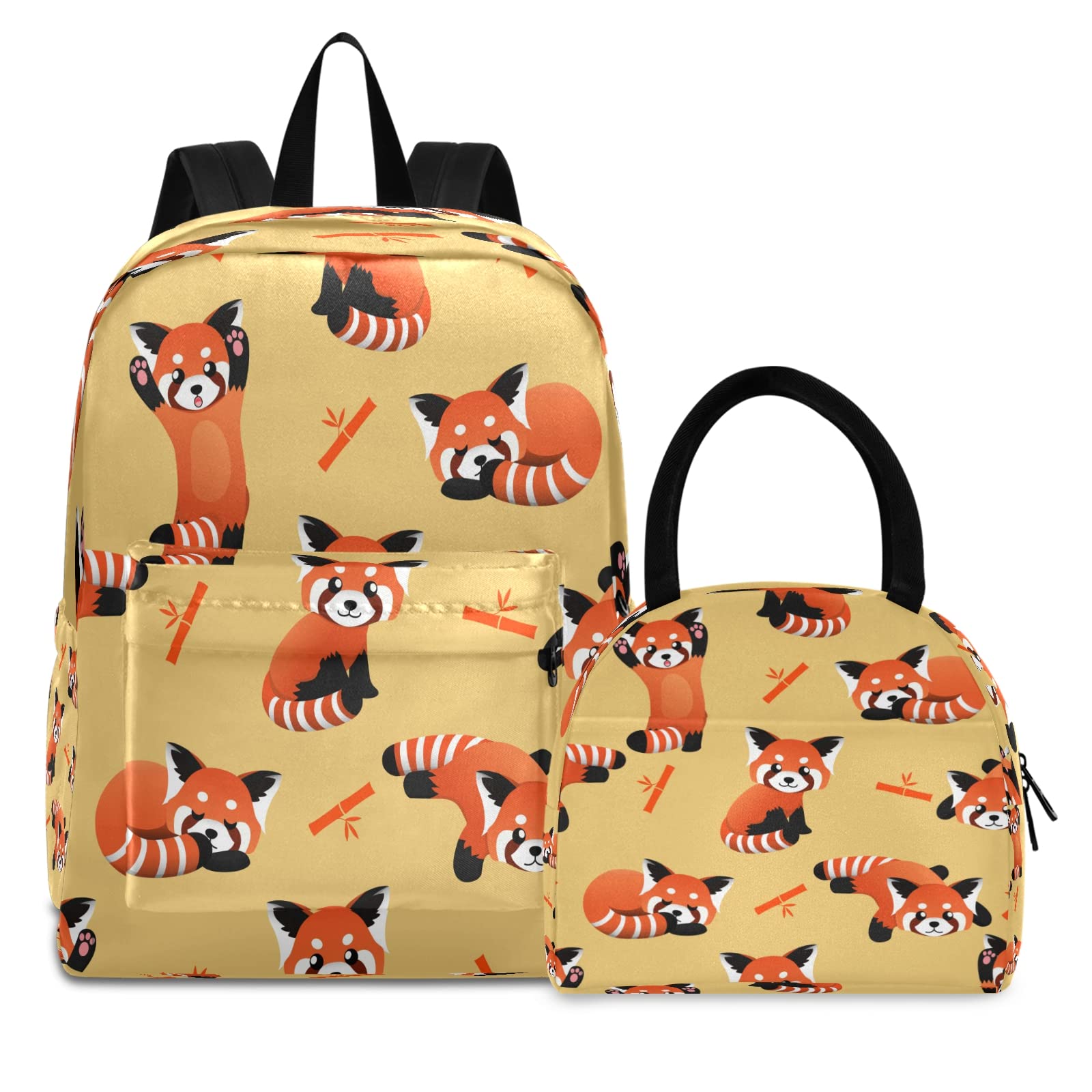 **Kids Raccoon Backpack and Lunch Box Set - Lightweight School Backpack for Boys & Girls, Durable Travel Backpack for School, Daycare, and Outdoor Adventures**