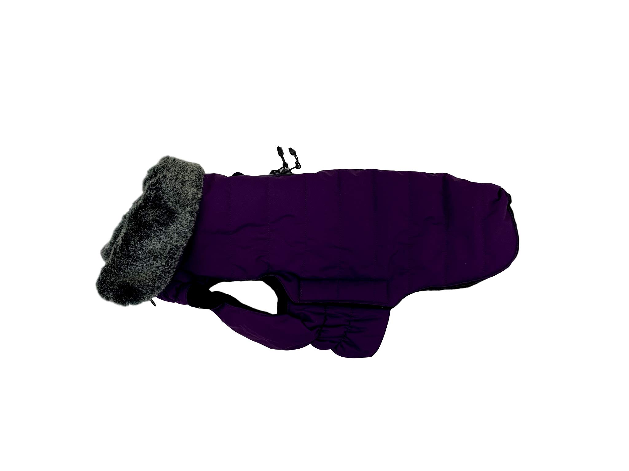 Dog Gone Smart Hemlock Puffy Dog Jacket - Waterproof Winter Coat for Small Dogs, Indigo Blue, Size 16