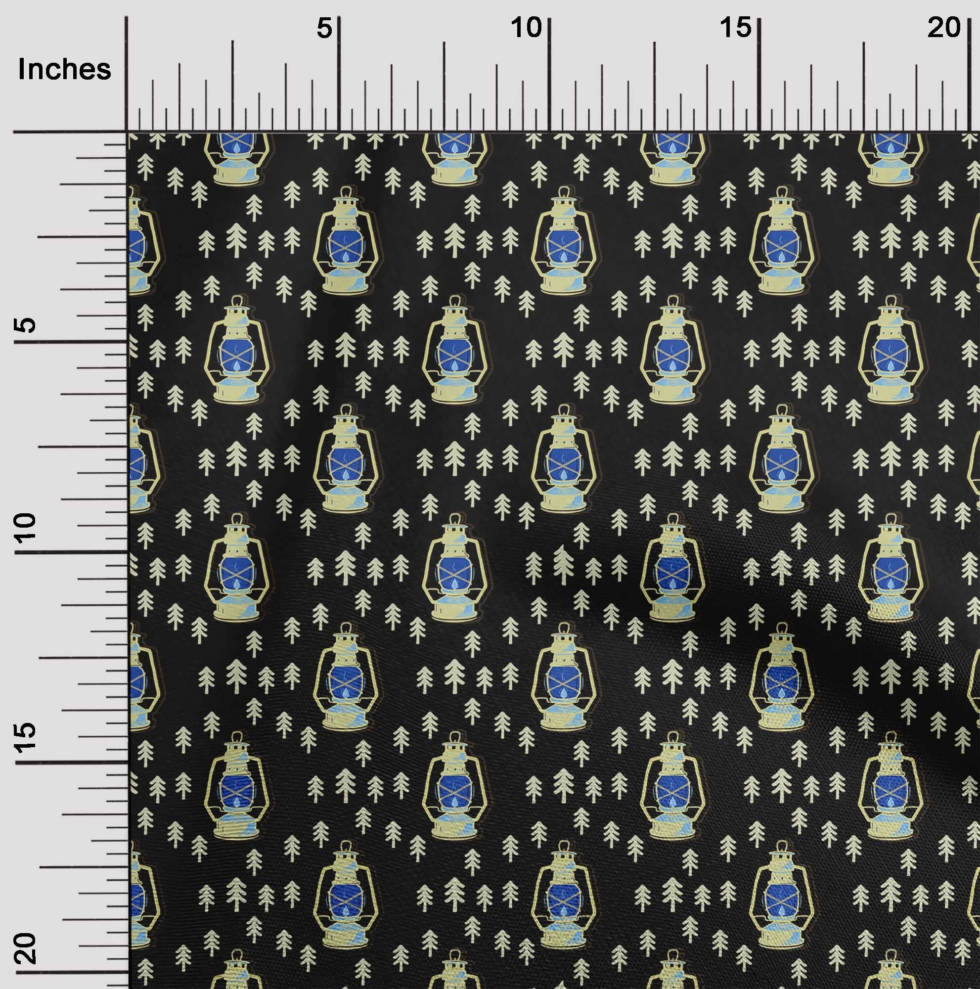 Premium Cotton Cambric Black Fabric for Halloween Lamps - 56 Inch Wide Printed Craft Fabric by The Yard | Perfect for Sewing Projects, DIY Decorations & Costume Making