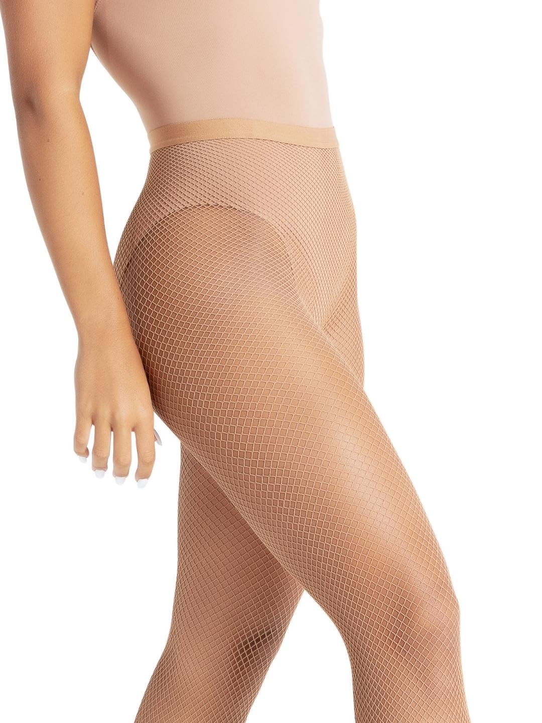 Capezio Women's Fishnet Seamless Dance Tights - Professional Ballet & Jazz Tights for Dance Classes, Performances & Practice
