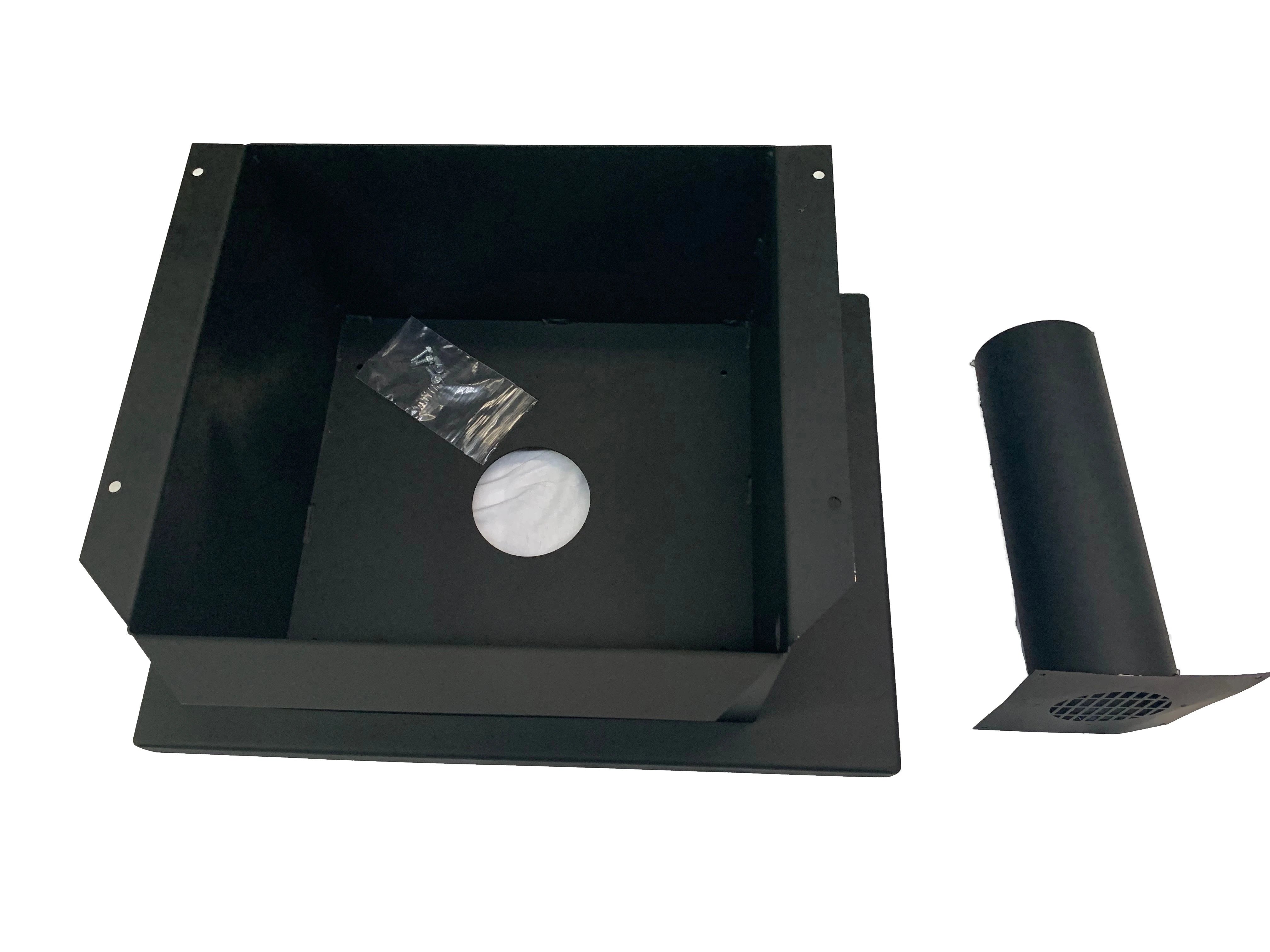 Buck Stove Black Outdoor Air Pedestal for Model 21 & 74 Wood Stoves | FA P21B | Perfect for Fireplace & Heating Accessories in Cabins, Homes & Outdoor Spaces