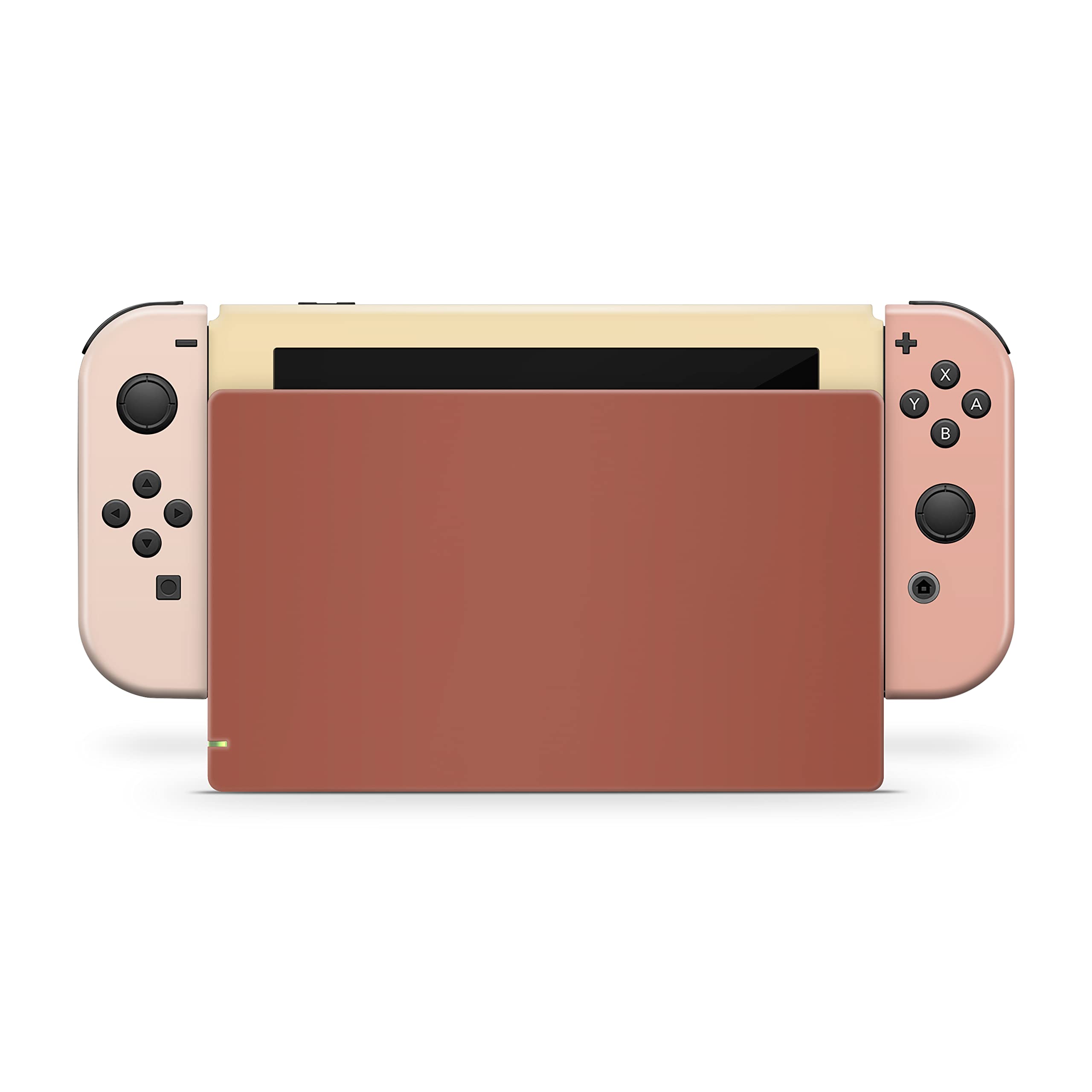 Premium Solid Color Vinyl Skin Wrap for Nintendo Switch - Brown 3M Full Cover Decal, Compatible with All Switch Models | Durable Scratch Protection & Custom Style for Gaming, Travel, and Home Entertainment