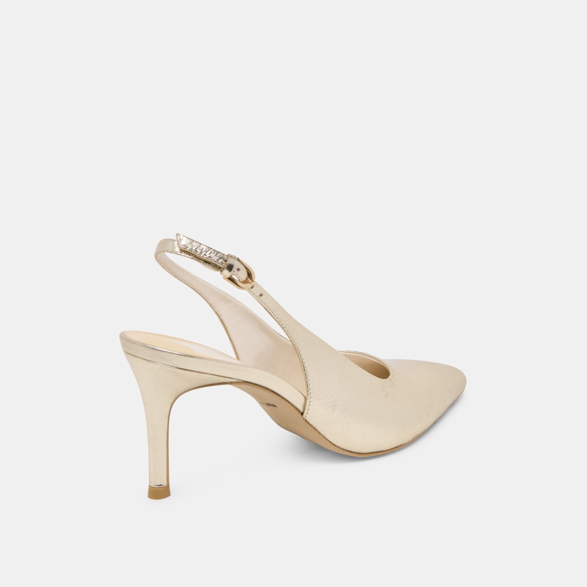 ELASI HEELS Light Gold Crinkle Patent Leather Women's High Heels - Perfect for Parties, Weddings & Evening Events