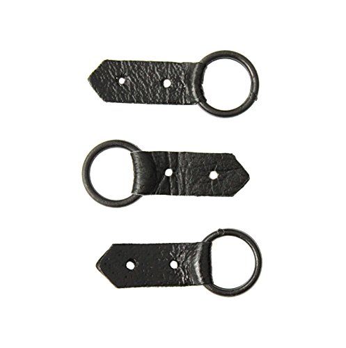 Premium Black Fur Hooks and Eyes - 3-Pack for Coats & Jackets | European Style Fasteners for Winter Outerwear & Fashion Accessories