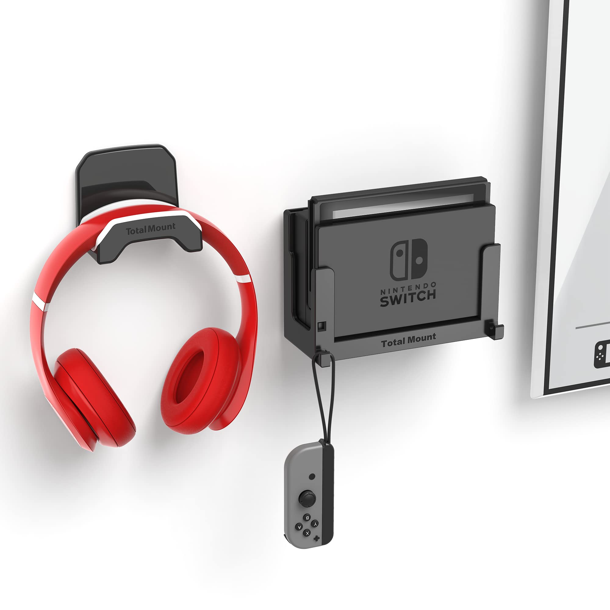 Nintendo Switch Headphone Mount Bundle - Adjustable Gaming Headset Holder for Switch & Switch OLED | Perfect for Travel, Gaming on the Go & Hands-Free Play