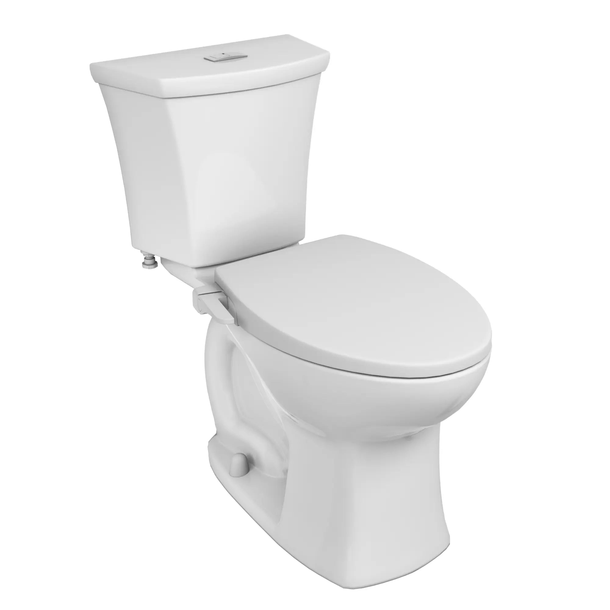 Edgemere® Dual Flush Elongated Toilet with AquaWash® Bidet Seat - 1.6 GPF/6.0 LPF & 1.1 GPF/4.2 LPF, Chair Height, Wax Ring Included - Perfect for Modern Bathrooms, Water-Saving Homes, and Spa-Like Comfort