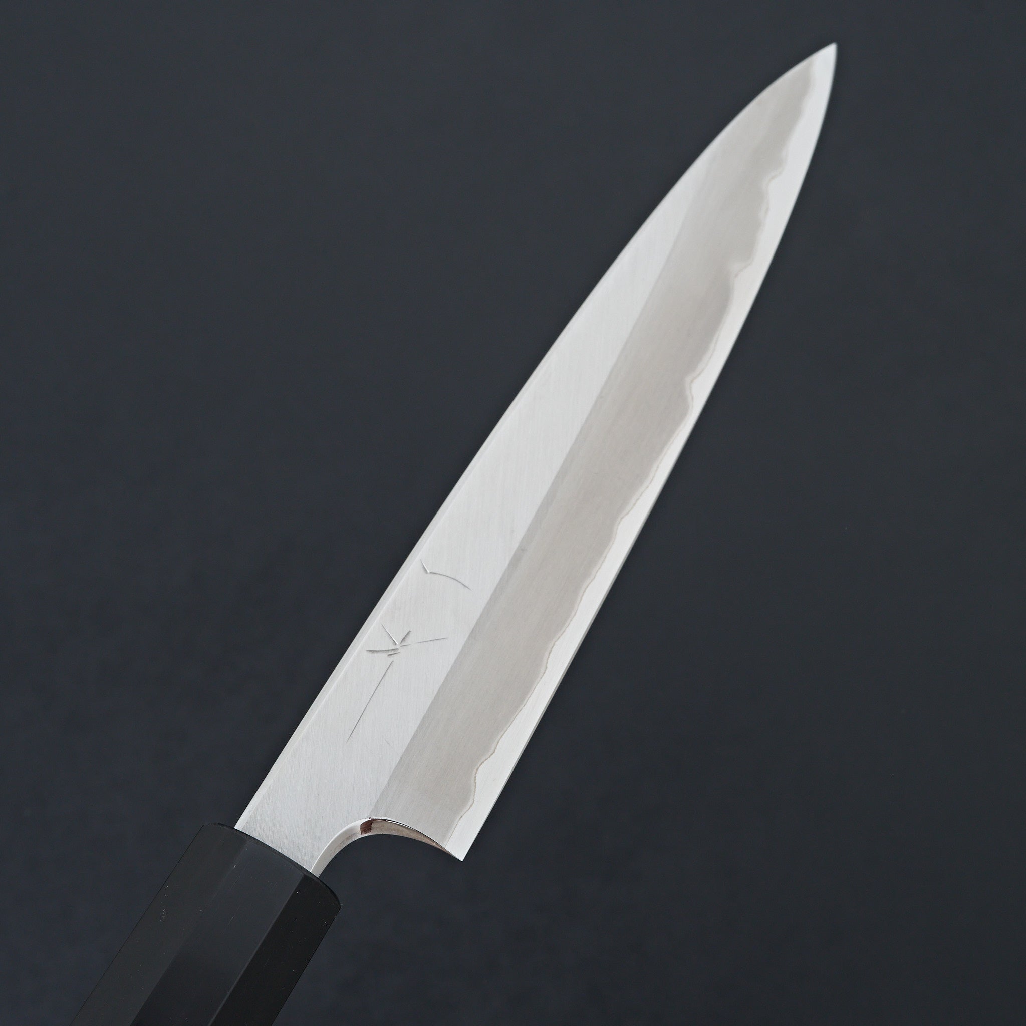 Hitohira Togashi Blue #1 Stainless Clad Migaki Petty Knife 165mm with Ziricote Handle - Japanese Chef Knife for Precision Slicing, Chopping & Garnishing - Perfect for Home Cooks & Professional Chefs
