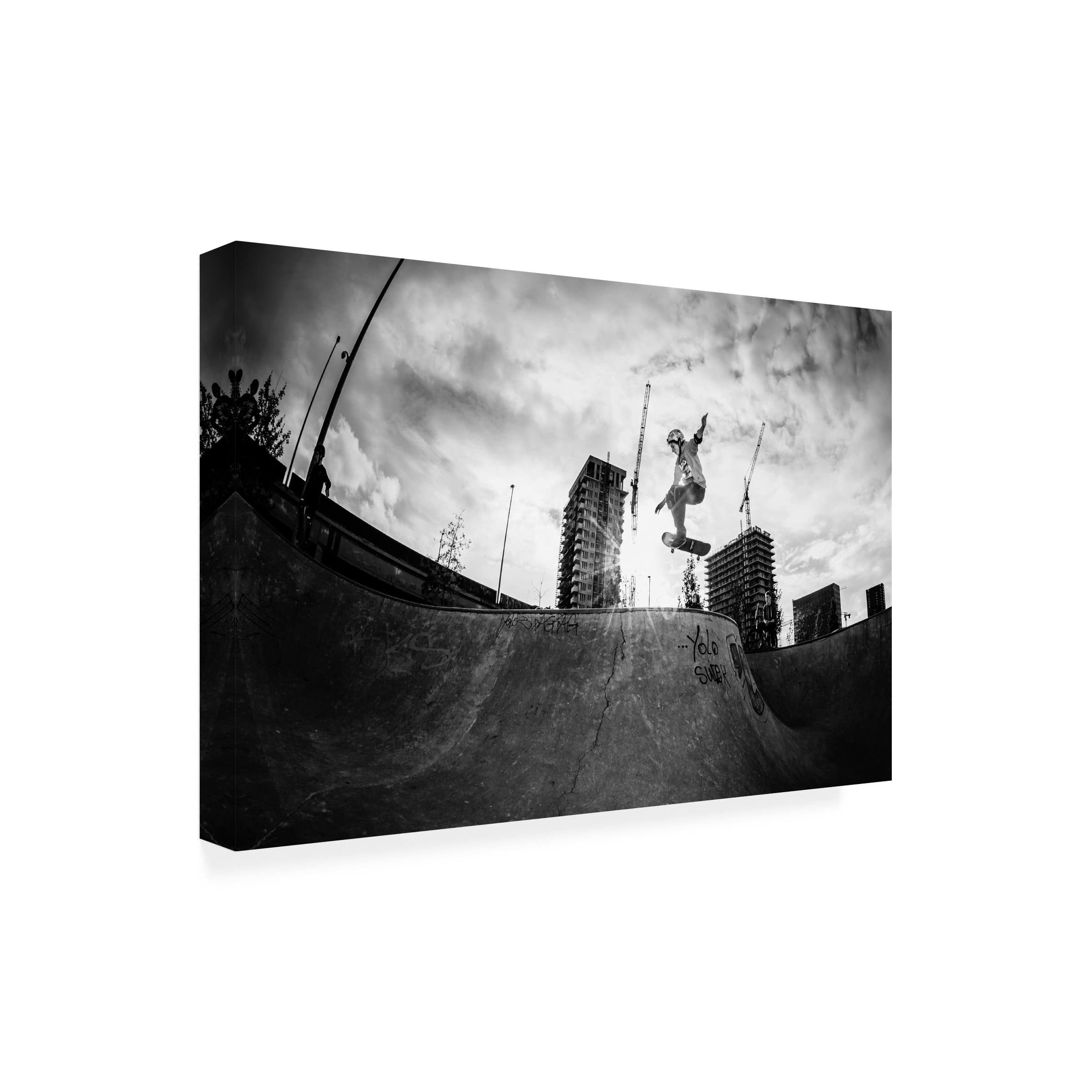 Trademark Fine Art 'Yolo' Canvas Wall Art Print by Eric Verbiest - Modern Home Decor for Living Room, Bedroom & Office