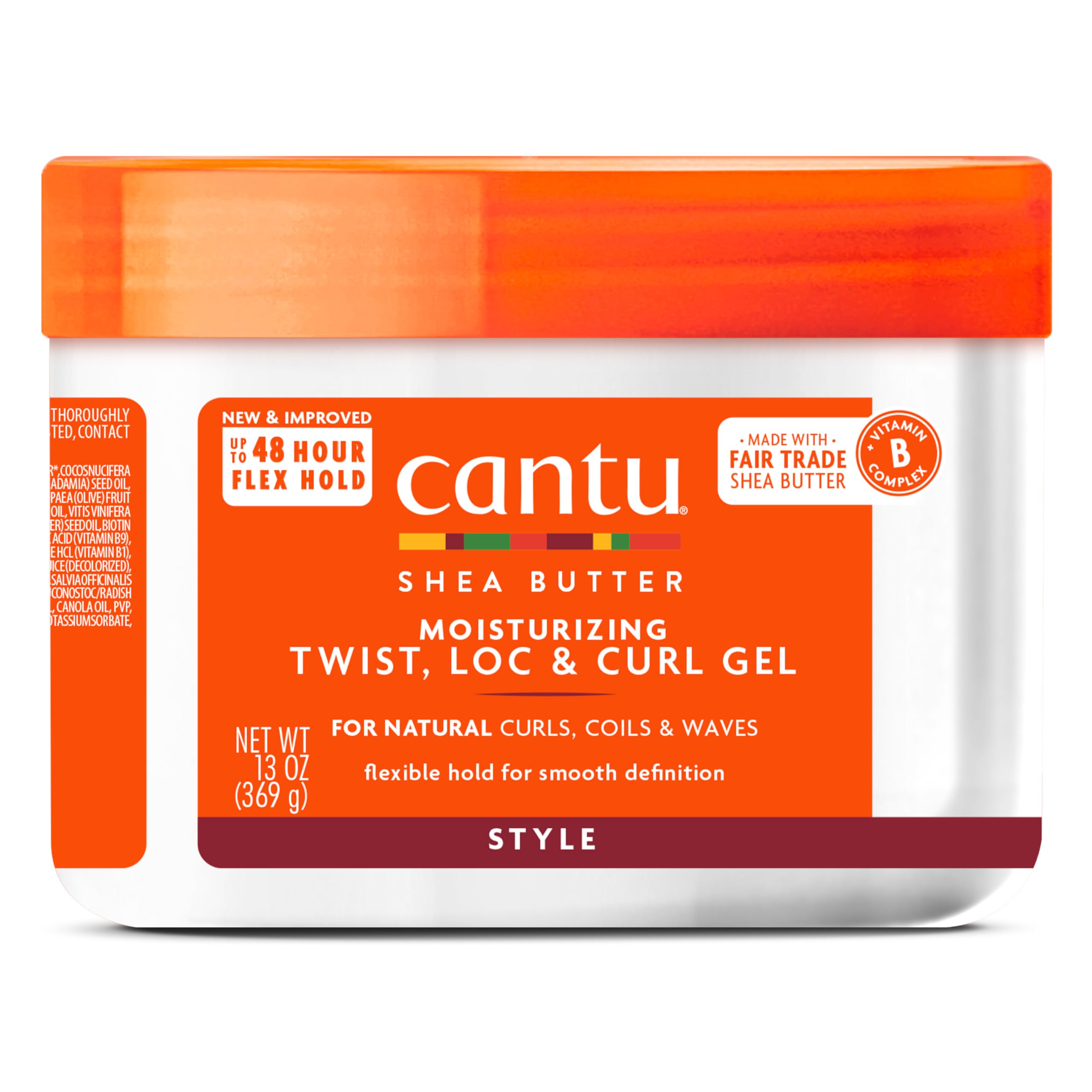 **Cantu Shea Butter Twist & Lock Gel for Natural Hair - 13 oz Moisturizing Styling Gel (Packaging May Vary) | Perfect for Twist Outs, Braids & Curl Definition**