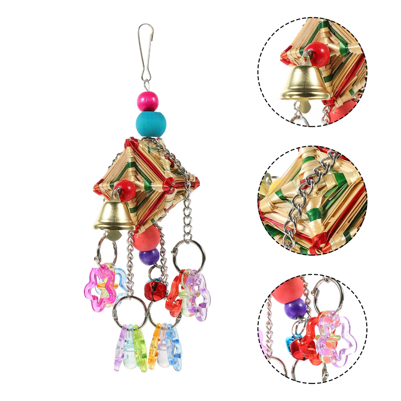 Best Parrot Chewing Toy for Birds - Durable Chew & Grinding Plaything for Teething, Biting & Comfort - Perfect Cage Accessory for Parakeets, Cockatiels & Lovebirds - Great for Stress Relief & Beak Health