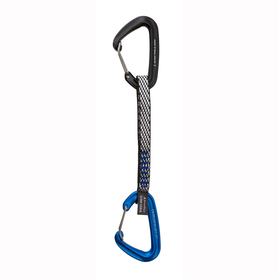 Metolius Bravo II Quickdraw 5 Pack - Lightweight Climbing Carabiners for Rock Climbing & Mountaineering - Perfect for Sport Climbing, Trad Climbing & Outdoor Adventures