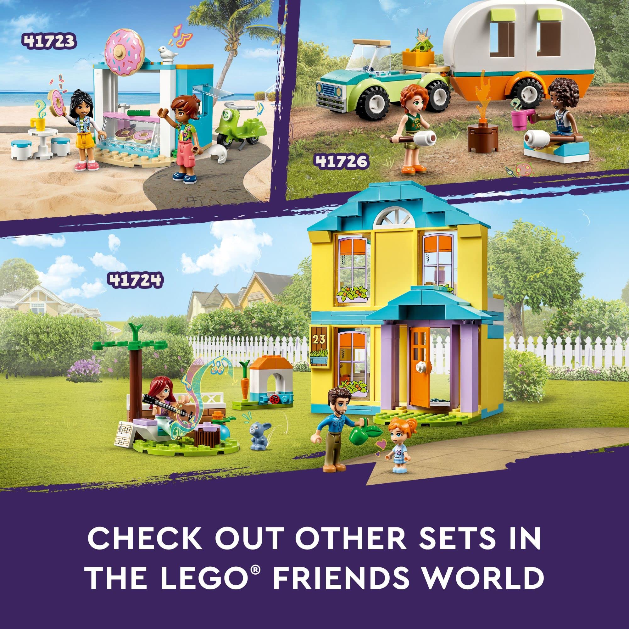 LEGO Friends Paisley’s House 41724 Building Toy Set - Creative Dollhouse Playset for Kids Ages 4+ with Bunny Figure & Accessories - Perfect Birthday Gift for Girls and Boys | Pretend Play, Room Decor, STEM Learning Toy