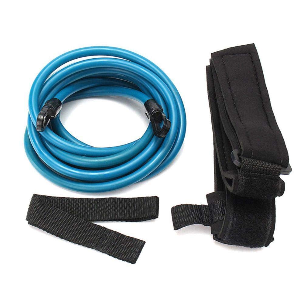 GraceYou Adjustable Swim Training Belt for Adults - Water Resistance Bungee Cords & Swim Bands - Pool Exercise Equipment for Static Swimming & Stationary Training - Perfect for Lap Pools, Home Workouts & Aquatic Fitness