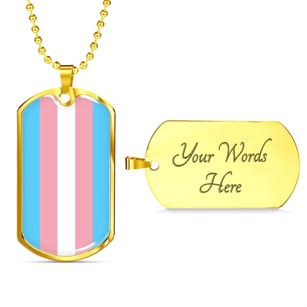 Custom LGBTQ+ Pride Necklace - Personalized Dog Tag Pendant with Gift Box | Rainbow Jewelry for Gay, Lesbian & Bisexual Pride | Meaningful Gift for Pride Month, Couples & Allies | Perfect for Pride Parades, Weddings & Everyday Wear