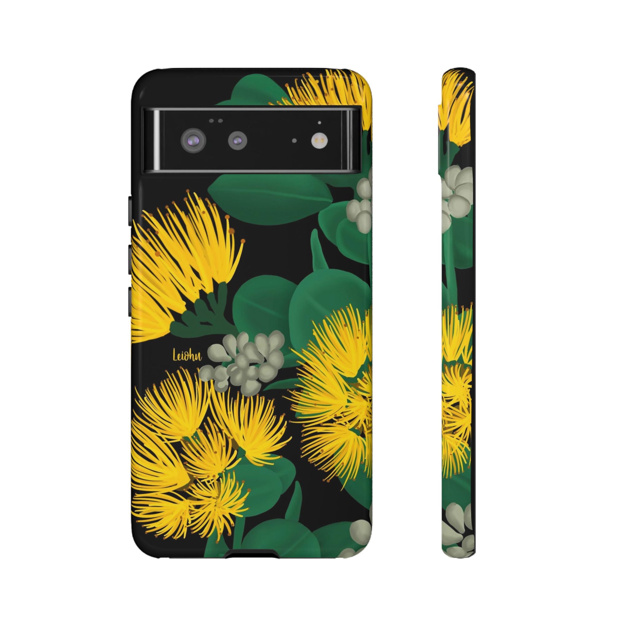 Ōhi'a Lehua Yellow Flower Hawaiian Lei - Perfect for Google Pixel Phone Photography & Hawaiian Themed Events