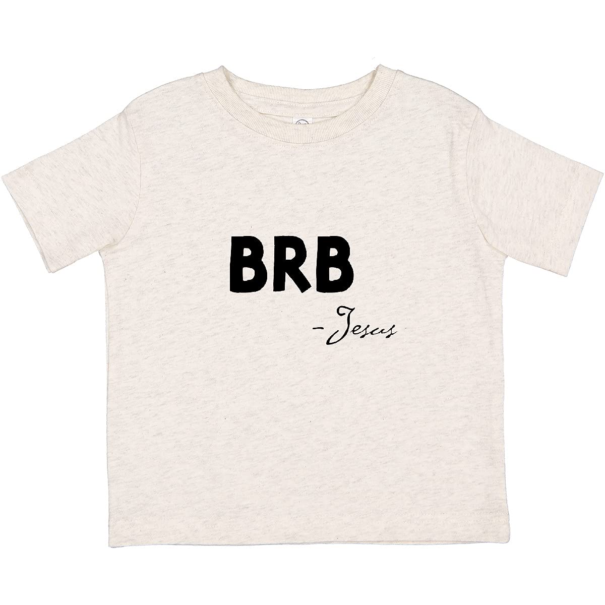 Inktastic Easter BRB Jesus Toddler T-Shirt - Cute Christian Baby Clothes for Easter Sunday & Church Events - Perfect for Family Gatherings & Holiday Photos