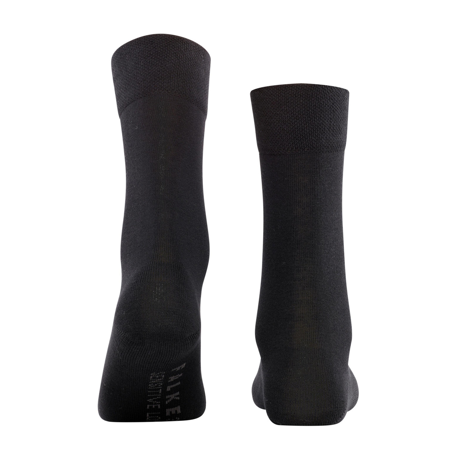 Falke Sensitive London Crew Socks for Women - Soft Comfortable Cotton Ankle Socks in Black - Perfect for Work, Travel & Everyday Wear
