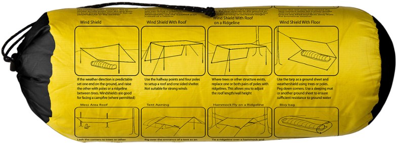 Sea to Summit Escapist Tarp Shelter - Ultralight Waterproof Camping Tent Alternative for Backpacking, Hiking & Outdoor Adventures - Perfect for Solo Travelers and Minimalist Campers