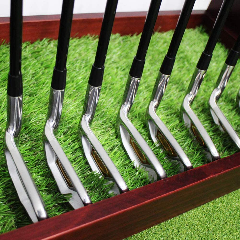 Premium Solid Wood Golf Club Organizer - Wall Mounted Golf Club Display Stand Rack with 6 Slots - Perfect Golf Accessories for Home, Office & Man Cave Decor - Ideal Gift for Golf Lovers & Enthusiasts