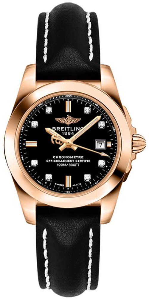 Breitling Galactic 29 Black Dial Women's Watch H7234812/BE86-477X - Luxury Swiss Chronograph for Business & Evening Wear