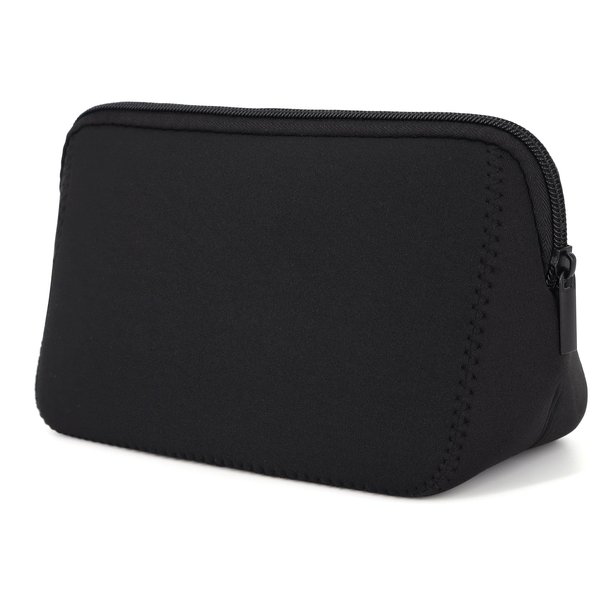 Waterproof Neoprene Cosmetic Bag with Zipper - Travel Toiletry Organizer for Women & Girls - Perfect for Makeup Storage, Gym Essentials & Weekend Getaways