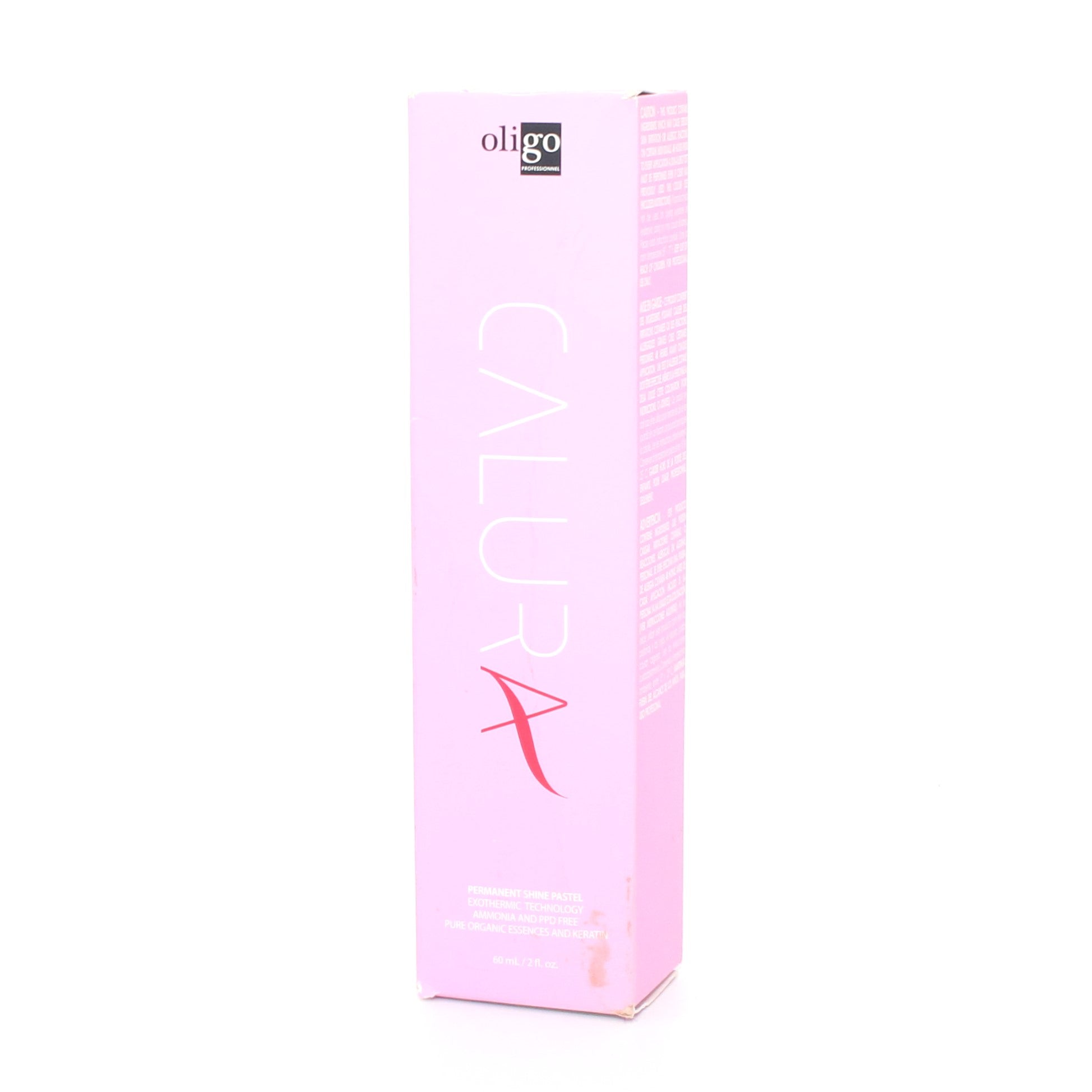 Oligo Calura Permanent Shine Pastel Hair Dye - 2 oz Bottle for Vibrant, Long-Lasting Color - Perfect for Salon Professionals & At-Home Hair Coloring