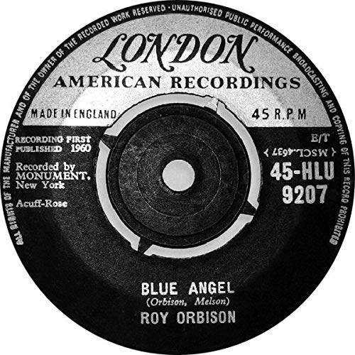 Blue Angel - Today's Teardrops British 45 RPM Vinyl Record on London Records | Vintage Music Collectible for DJs & Audiophiles