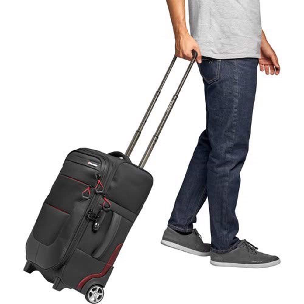 Manfrotto Reloader Air-55 Pro DSLR Camera Rolling Case - Waterproof Professional Camera Bag for DSLR, Mirrorless & Video Cameras, Holds 2 Bodies with Lenses + 17