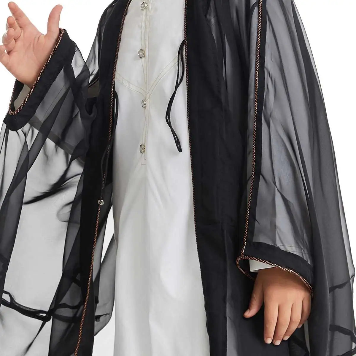 Authentic Middle Eastern Arab Boy Bisht - Traditional Embroidered Robe for Special Occasions | Perfect for Weddings, Eid Celebrations & Cultural Events