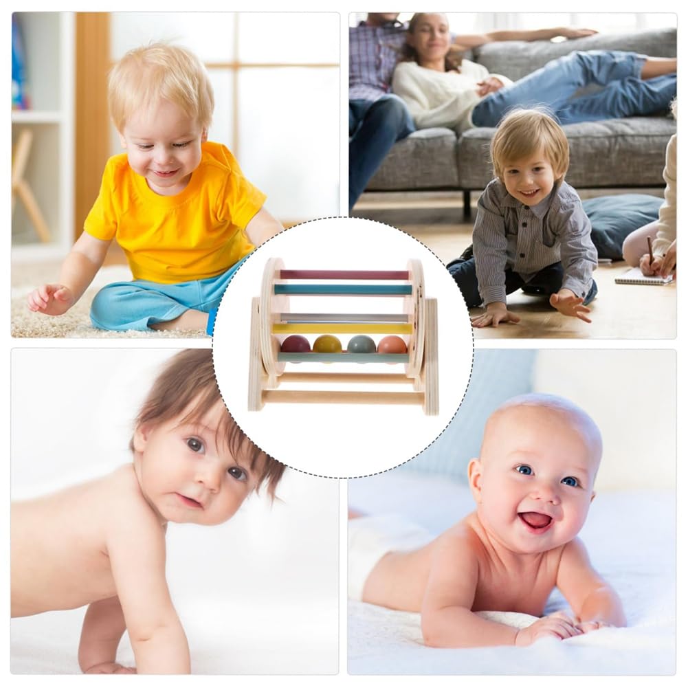 Guihydur Wooden Rolling Drum Musical Toy for Toddlers - Preschool Sensory Play, Early Learning & Motor Skills Development - Perfect for Daycare, Classroom & Home Playtime