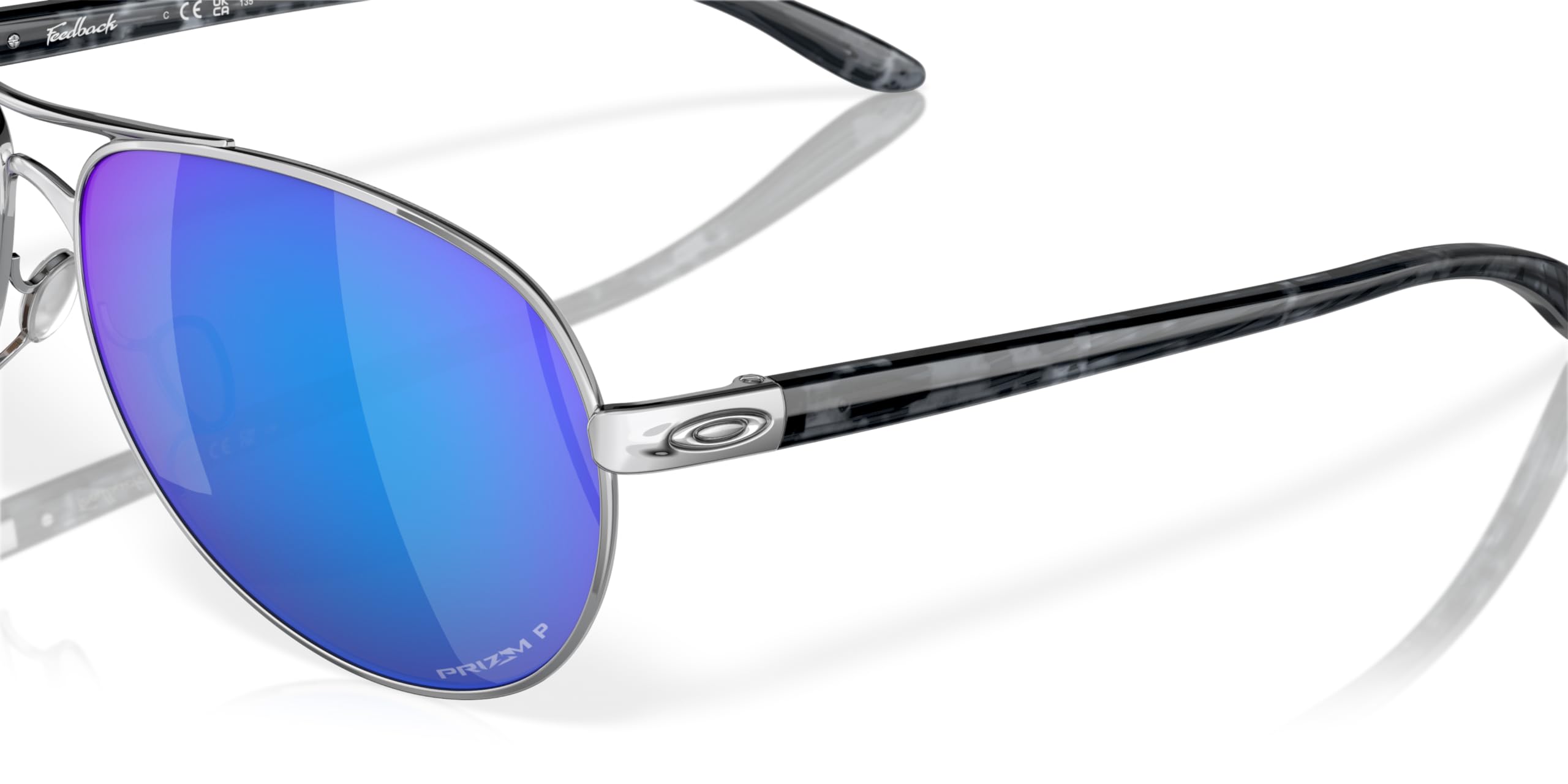 Oakley Women's Oo4079 Feedback Aviator Sunglasses - Polarized UV Protection for Driving, Travel & Outdoor Activities