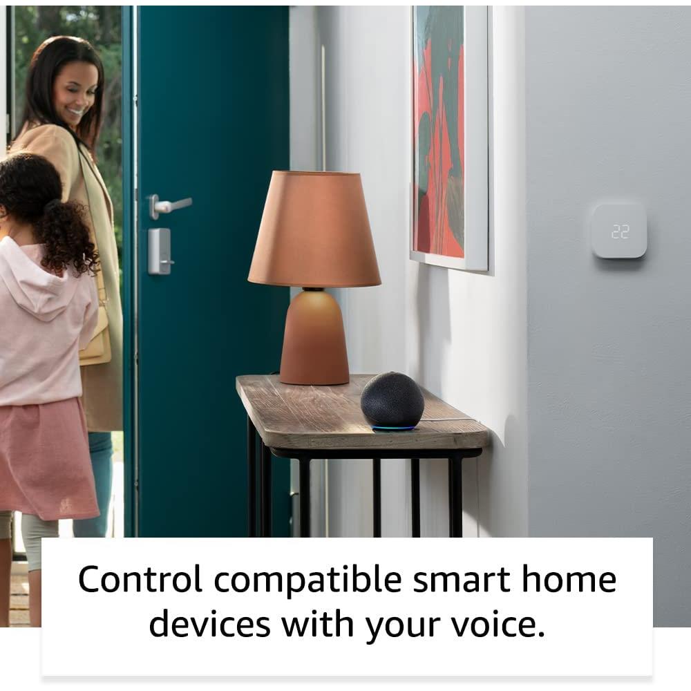 Amazon Echo Dot (5th Gen) - Smart Speaker with Alexa - Glacier White - Voice Control, Music Streaming & Smart Home Hub for Bedroom, Kitchen & Office