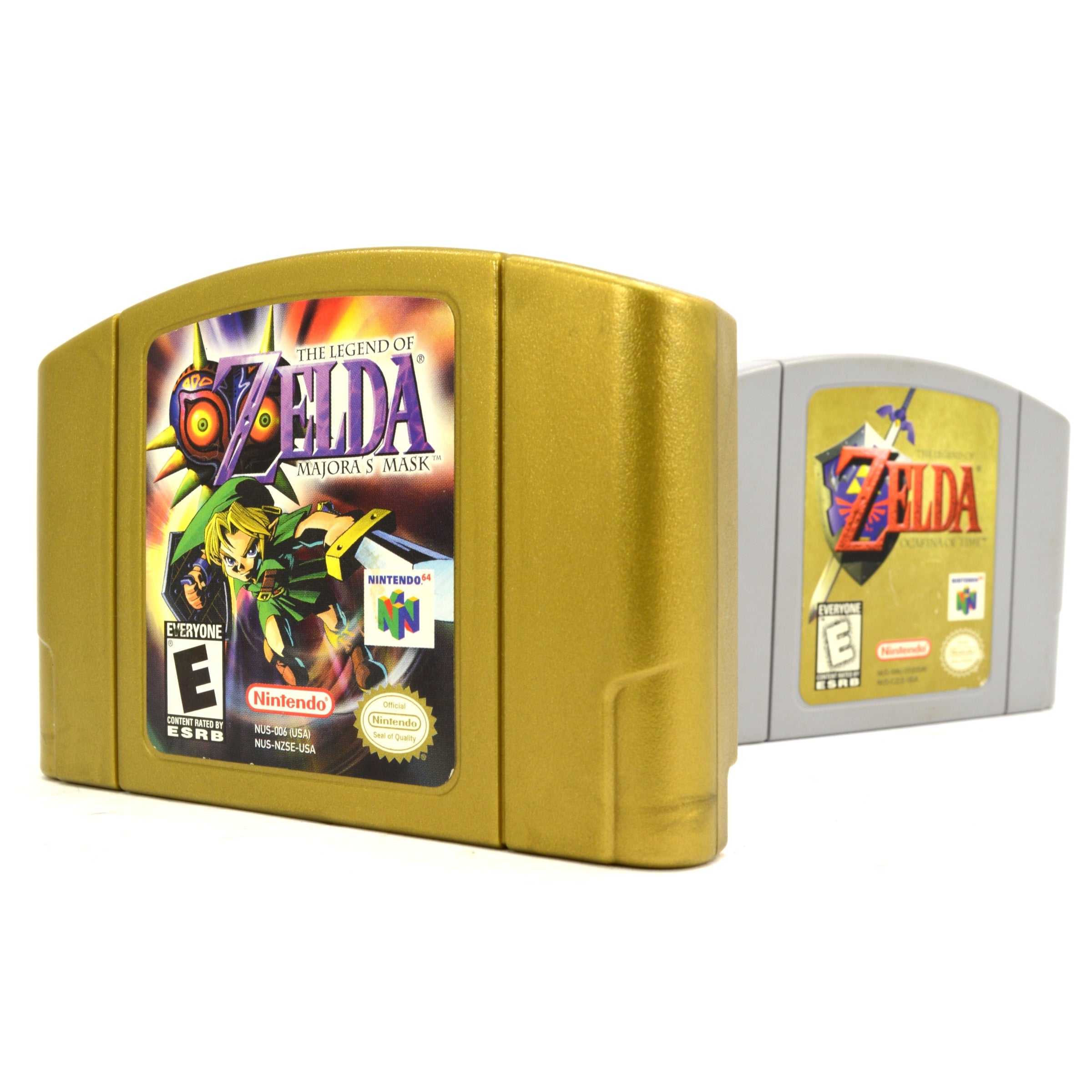 Nintendo N64 Bundle - 2 Zelda Games: Majora's Mask & Ocarina of Time (Cartridges Only) - Perfect for Retro Gaming Collectors & Nintendo Fans
