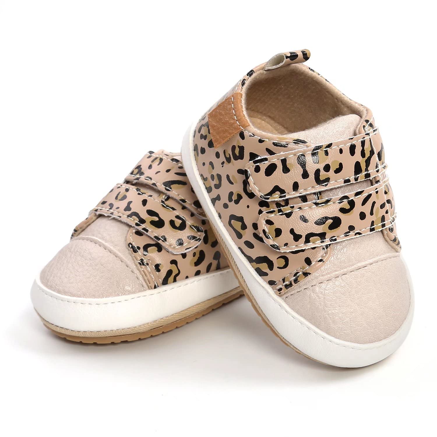 Non-Slip Rubber Sole Baby Boys & Girls High-Top PU Leather Sneakers - First Walking Shoes for Toddlers & Newborns | Perfect for Indoor Play, Outdoor Activities & Special Occasions