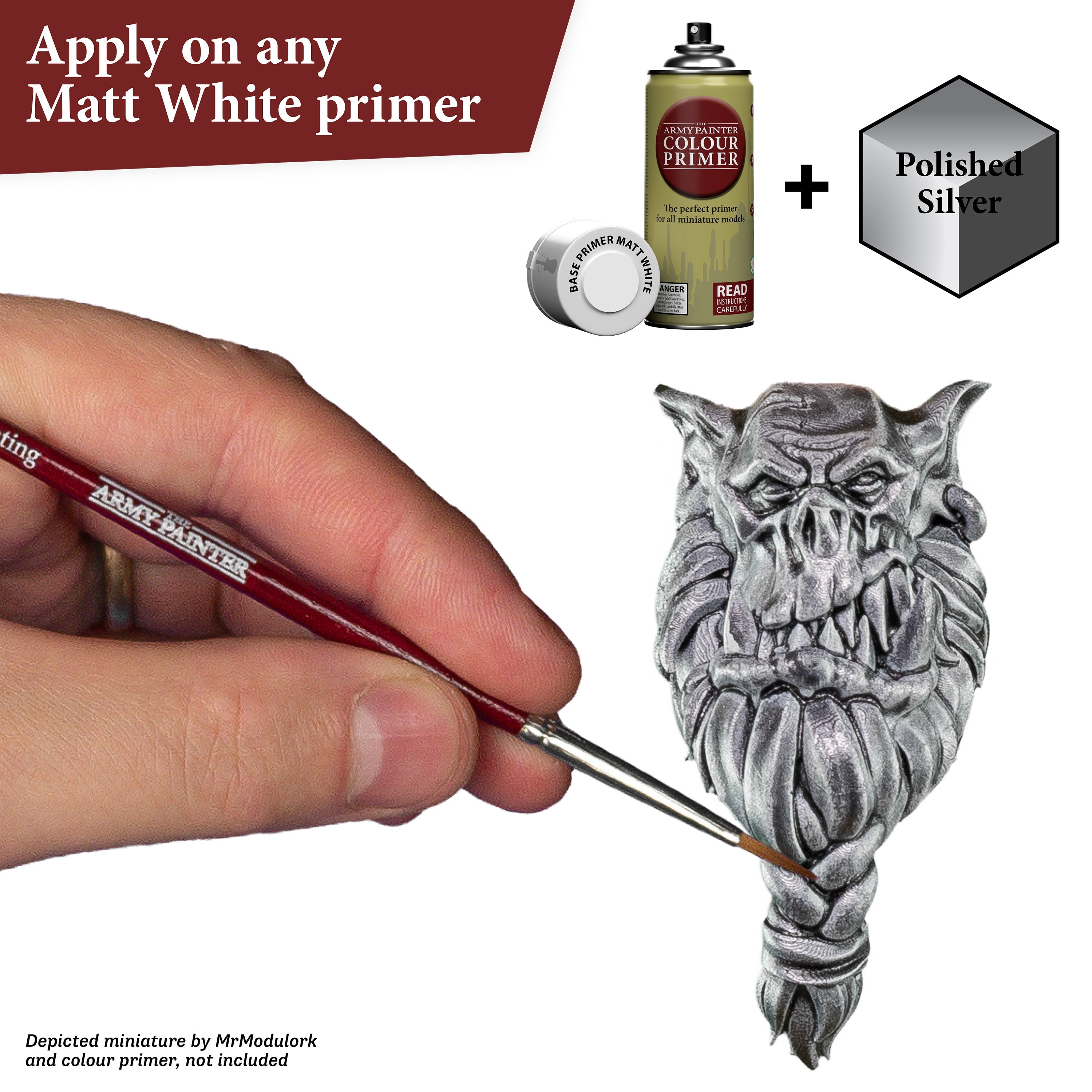 Premium Speedpaint - High-Gloss Polished Silver Finish for Miniatures, Models & DIY Crafts - Perfect for Warhammer, D&D & Cosplay Projects
