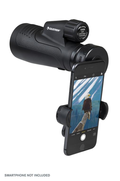 Outland X 15x50mm High Power Monocular Telescope with Smartphone Adapter - Perfect for Bird Watching, Hiking, Hunting & Outdoor Adventures (Model 72371)